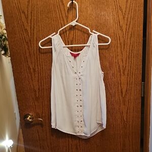 White Sleeveless Top